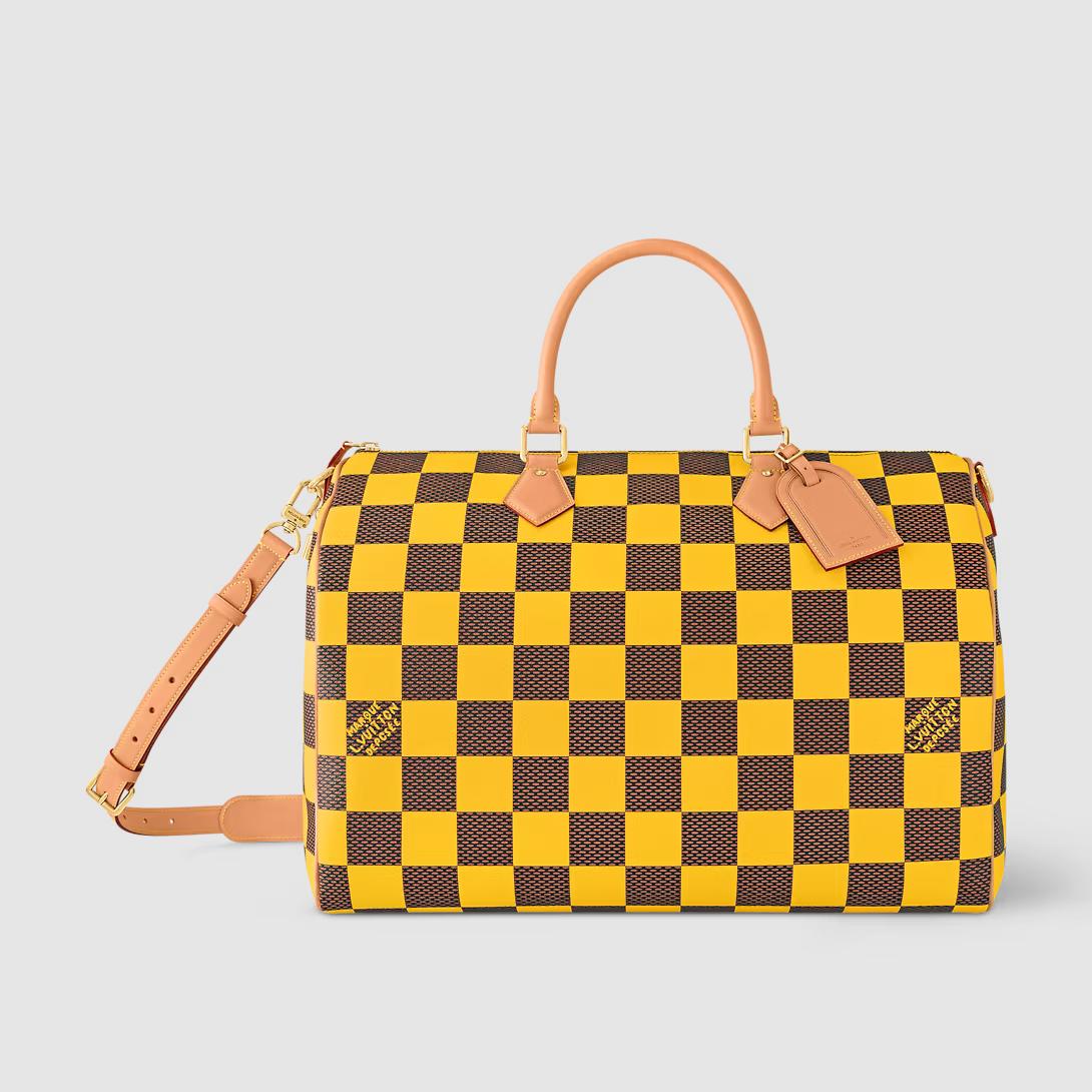 Túi Louis Vuitton Speedy Bandoulière 50 Damier Other Nam Vàng